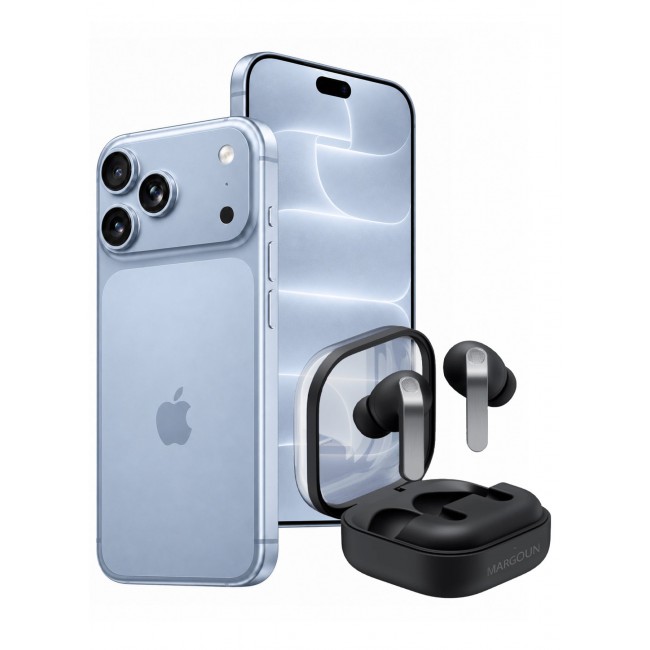 MARGOUN Premium Buds 4 Pro (4th Gen) Wireless Earbuds for iPhone 18 Pro - High-Fidelity Bluetooth Earphones with Smart Touch & Ergonomic Fit Black-Buds 4 Pro