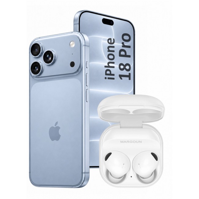 MARGOUN Premium Buds 2 Pro (2nd Gen) Wireless Earbuds for iPhone 18 Pro - High-Fidelity Bluetooth Earphones with Smart Touch & Ergonomic Fit White-Buds 2 Pro