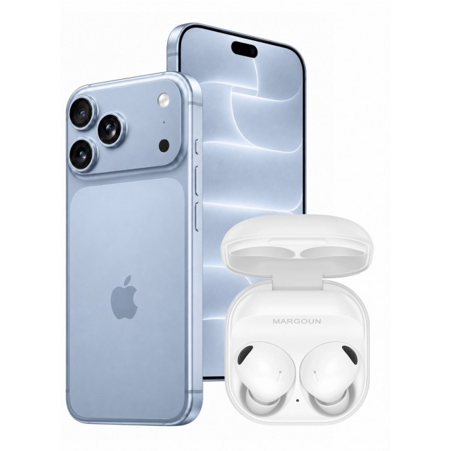 MARGOUN Premium Buds 2 Pro (2nd Gen) Wireless Earbuds for iPhone 18 Pro - High-Fidelity Bluetooth Earphones with Smart Touch & Ergonomic Fit White-Buds 2 Pro