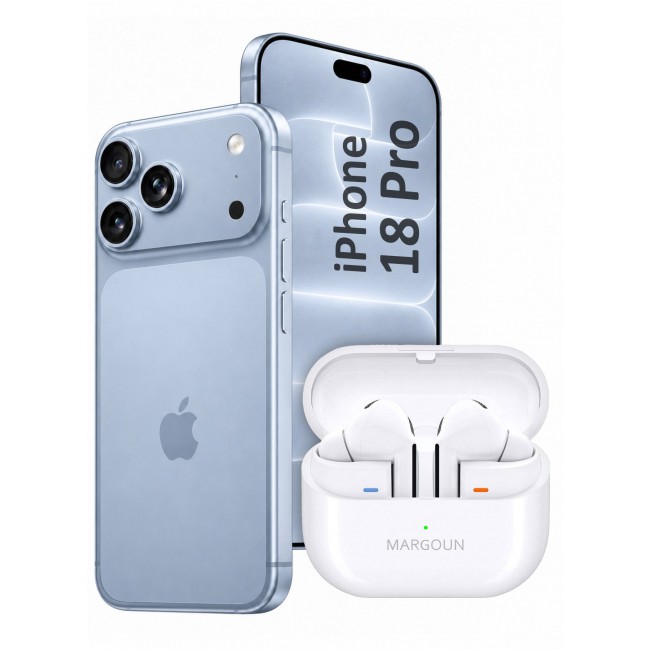 MARGOUN Premium Buds 3 Pro (3rd Gen) Wireless Earbuds for iPhone 18 Pro - High-Fidelity Bluetooth Earphones with Smart Touch & Ergonomic Fit White-Buds 3 Pro
