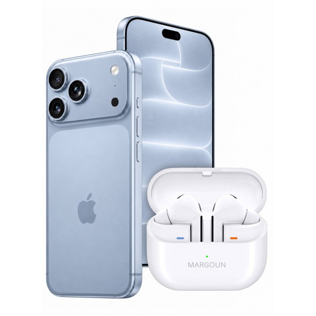 MARGOUN Premium Buds 3 Pro (3rd Gen) Wireless Earbuds for iPhone 18 Pro - High-Fidelity Bluetooth Earphones with Smart Touch & Ergonomic Fit White-Buds 3 Pro