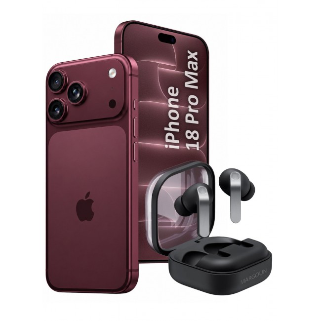 MARGOUN Premium Buds 4 Pro (4th Gen) Wireless Earbuds for iPhone 18 Pro Max - High-Fidelity Bluetooth Earphones with Smart Touch & Ergonomic Fit Black-Buds 4 Pro
