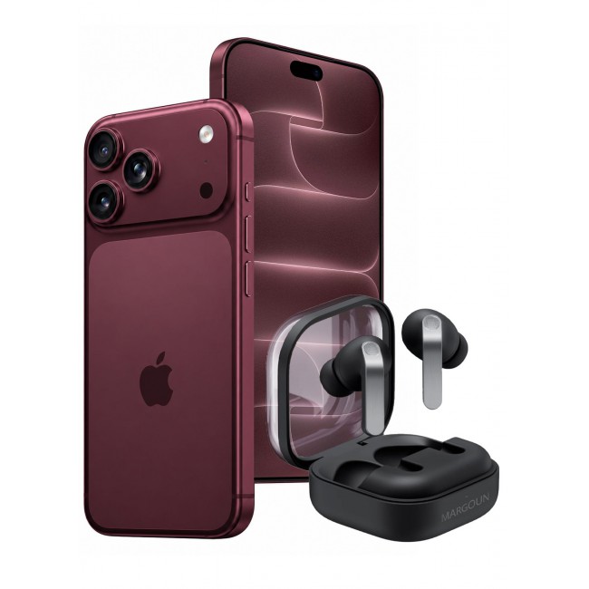 MARGOUN Premium Buds 4 Pro (4th Gen) Wireless Earbuds for iPhone 18 Pro Max - High-Fidelity Bluetooth Earphones with Smart Touch & Ergonomic Fit Black-Buds 4 Pro