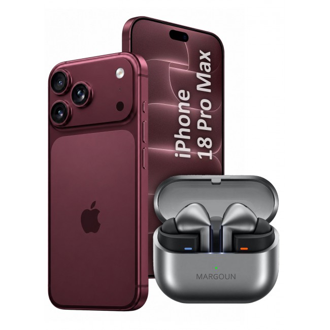 MARGOUN Premium Buds 3 Pro (3rd Gen) Wireless Earbuds for iPhone 18 Pro Max - High-Fidelity Bluetooth Earphones with Smart Touch & Ergonomic Fit Silver-Buds 3 Pro