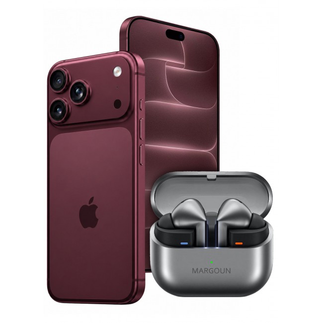 MARGOUN Premium Buds 3 Pro (3rd Gen) Wireless Earbuds for iPhone 18 Pro Max - High-Fidelity Bluetooth Earphones with Smart Touch & Ergonomic Fit Silver-Buds 3 Pro