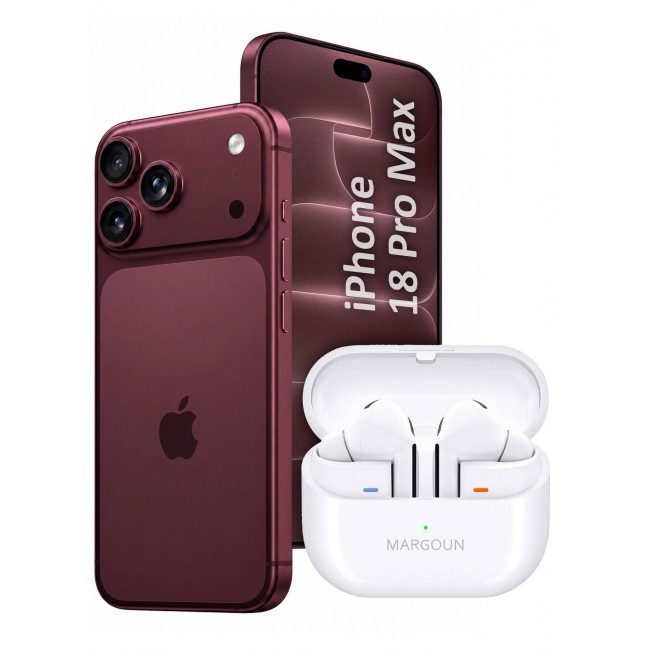 MARGOUN Premium Buds 3 Pro (3rd Gen) Wireless Earbuds for iPhone 18 Pro Max - High-Fidelity Bluetooth Earphones with Smart Touch & Ergonomic Fit White-Buds 3 Pro