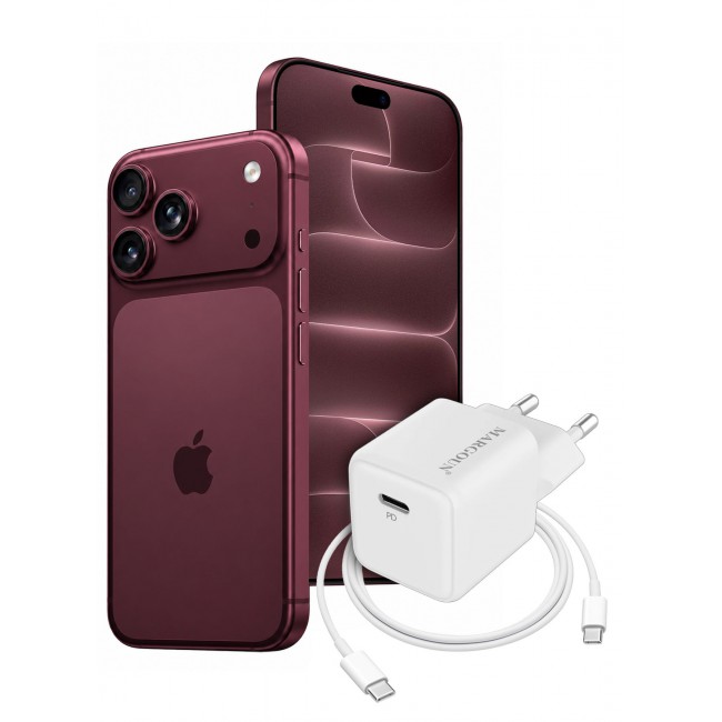 MARGOUN 25W USB-C Fast Wall Charger for iPhone 18 Pro Max - Power Delivery Adapter with EU Plug & 12-Month Warranty white