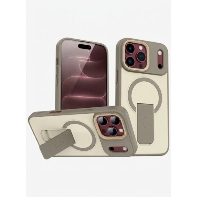 MARGOUN 2 Pack For iPhone 18 Pro Max Case MagSafe Magnetic with Kickstand - Wireless Charging & Car Mount Compatible Cover Desert Gold-1