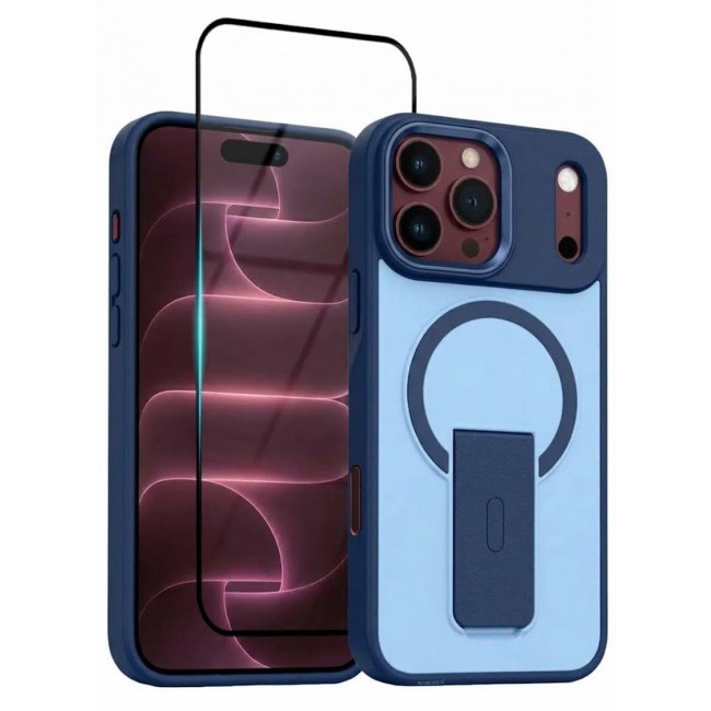 MARGOUN 2 Pack For iPhone 18 Pro Max Case MagSafe Magnetic with Kickstand - Wireless Charging & Car Mount Compatible Cover Glacier-1