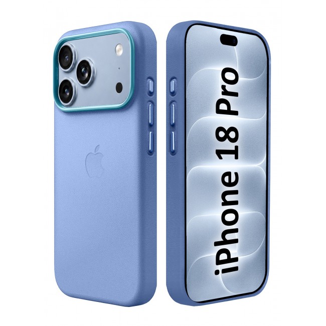 MARGOUN MagSafe Leather Case for iPhone 18 Pro - Premium Leather Texture & Precision Fit Cover Glacier