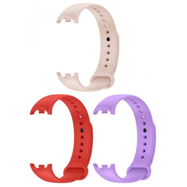 CATANES 3 Pack For Xiaomi Smart Band 8/9 Watch Bands Adjustable Comfortable Sport Replacement Strap for Xiaomi Mi Band 8 Wristband Bracelet Band for Women Men Multicolour