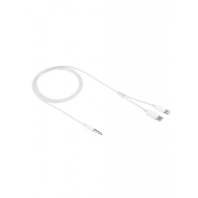 CATANES USB Type-C and Lightning to 3.5mm Aux Audio Jack Headphone Adapter 3 in 1 Audio Adapter for iPhone and Android Phones 100cm