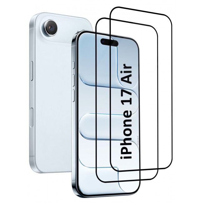CATANES 2 Packs Screen Protector for iPhone 17 Air - 3D Full Coverage 9H Tempered Glass Bubble-Free Installation High Protection Scratch Resistant