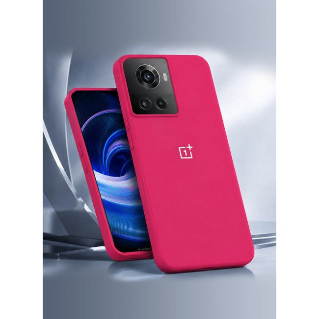CATANES OnePlus 10R Silicone Case Slim Soft Liquid Gel Case Shockproof Back Cover Full Body Protection 6.7 inch Maroon