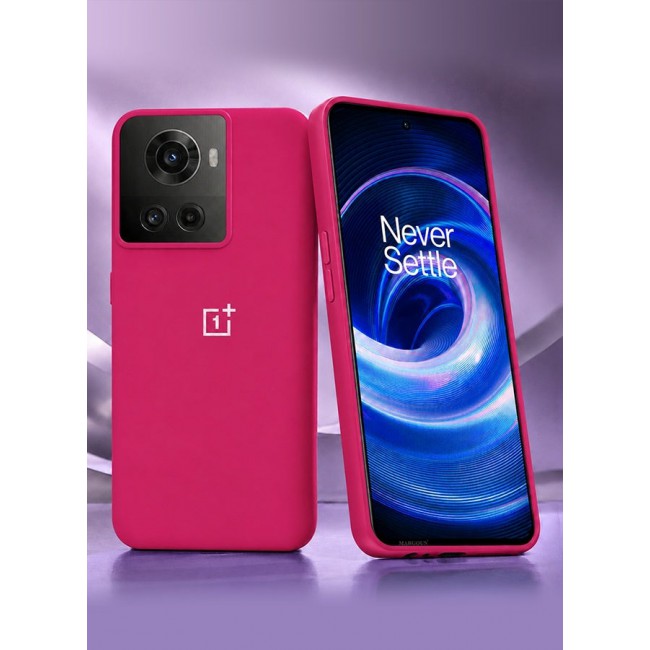 CATANES OnePlus 10R Silicone Case Slim Soft Liquid Gel Case Shockproof Back Cover Full Body Protection 6.7 inch Maroon