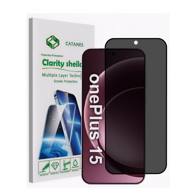 CATANES Premium Privacy Shield for OnePlus 15 9H Tempered Glass Screen Protector