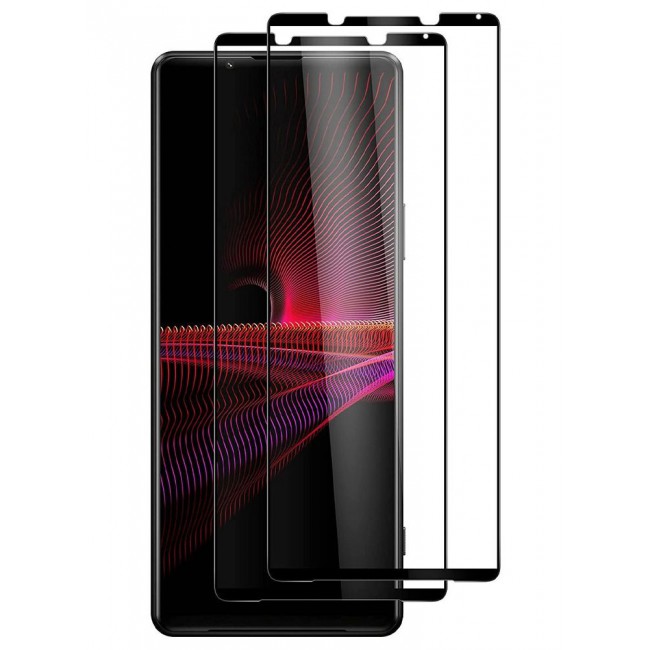 CATANES 2Pack for Sony Xperia 1 IV Screen Protector 3D Full Coverage Crystal Clear Tempered Glass 6.5 inch