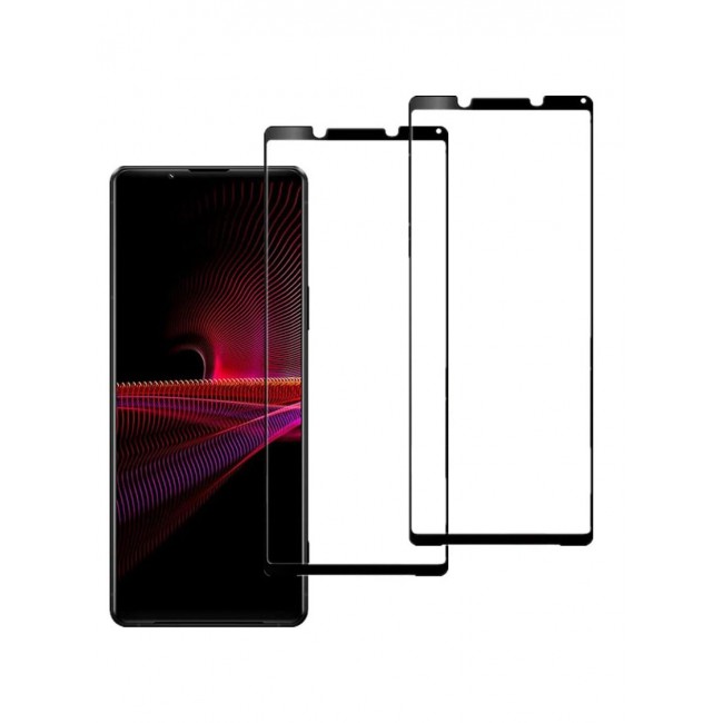 CATANES 2Pack for Sony Xperia 1 IV Screen Protector 3D Full Coverage Crystal Clear Tempered Glass 6.5 inch