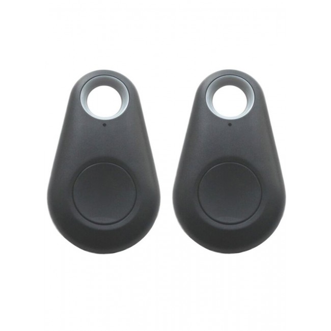 CATANES 2 Pack For Smart Tag itag Bluetooth Tracker Key Finder Locator for Phone Key Item Pets Children Black