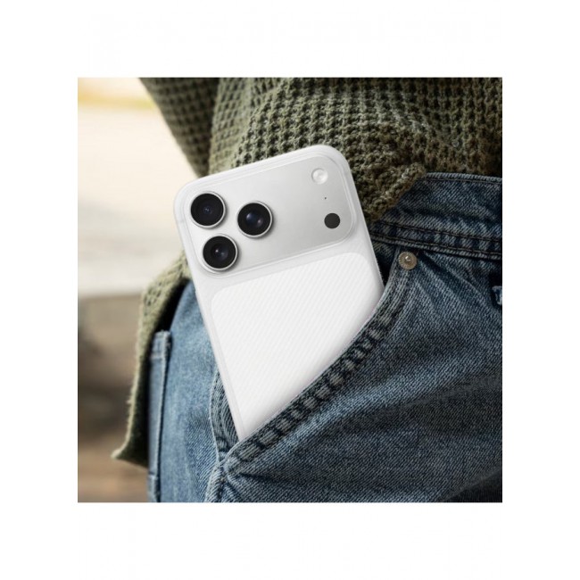 CATANES 2Packs Case Cover for iPhone 17 Pro Max, Air Skin Line Design Back Cover, Sturdy Durable Ultra-Thin Case, Drop Protection Cover Clear with 3D Screen Protector - White