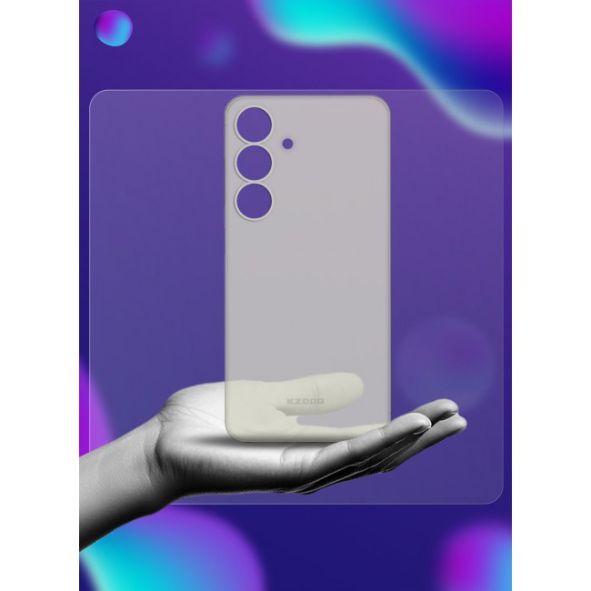 CATANES 2Packs Case for Galaxy S25 Air Skin Case All Around Full Protection Ultra Slim 0.3mm Thickness 4g Feather Weight with 3D Screen Protector - Frosted Clear
