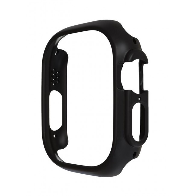 CATANES Apple Watch Ultra 49mm Case Protective Hard PC Cover Shockproof Hollow Bumper Frame Guard Compatible with iWatch Ultra 49mm Black