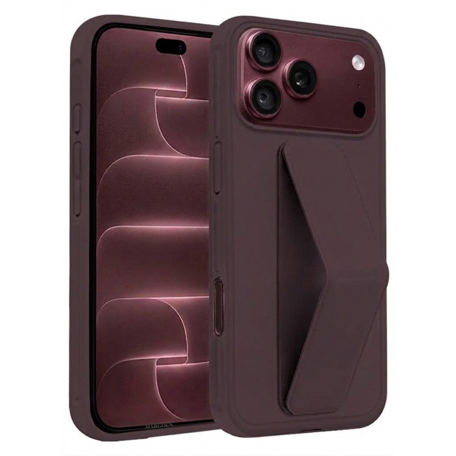 CATANES 2 Pack For iPhone 18 Pro Max Case Durable PU Leather Cover with Secure Finger Ring and Stand Support - Burgundy