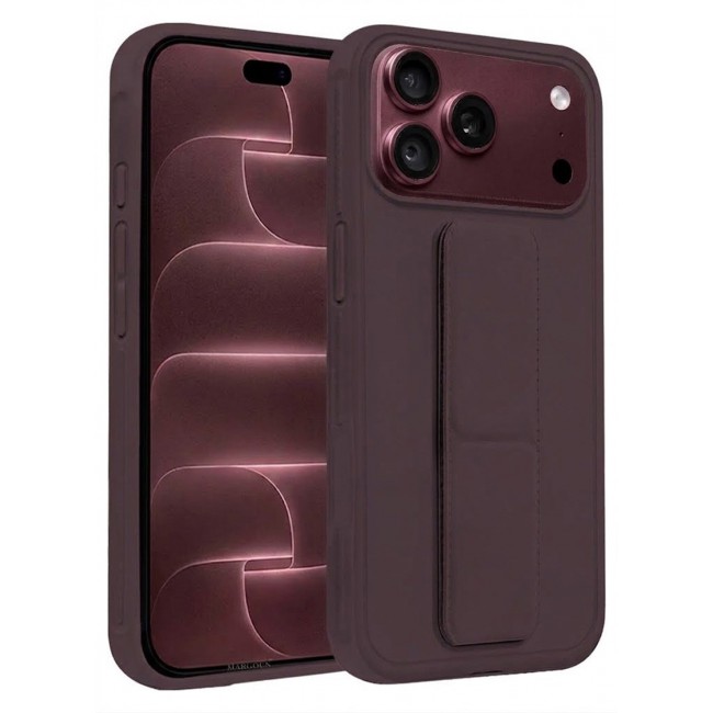 CATANES 2 Pack For iPhone 18 Pro Max Case Durable PU Leather Cover with Secure Finger Ring and Stand Support - Burgundy