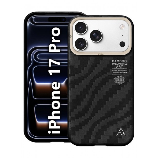 AIRITY Bamboo Fiber Protective Case for iPhone 17/18 Pro Ultra Durable, Lightweight & Premium Design Black