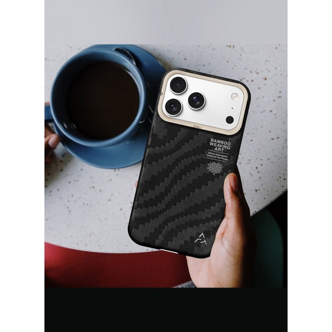 AIRITY Bamboo Fiber Protective Case for iPhone 17/18 Pro Ultra Durable, Lightweight & Premium Design Black