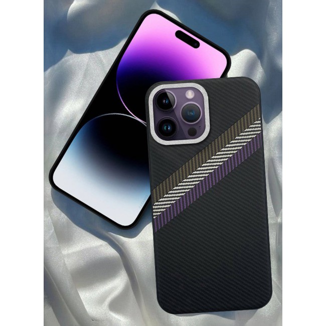 CATANES (for iPhone 14 Pro Max) Case Cover Carbon Fiber Pattern Phone Case Slim Shockproof Back Cover