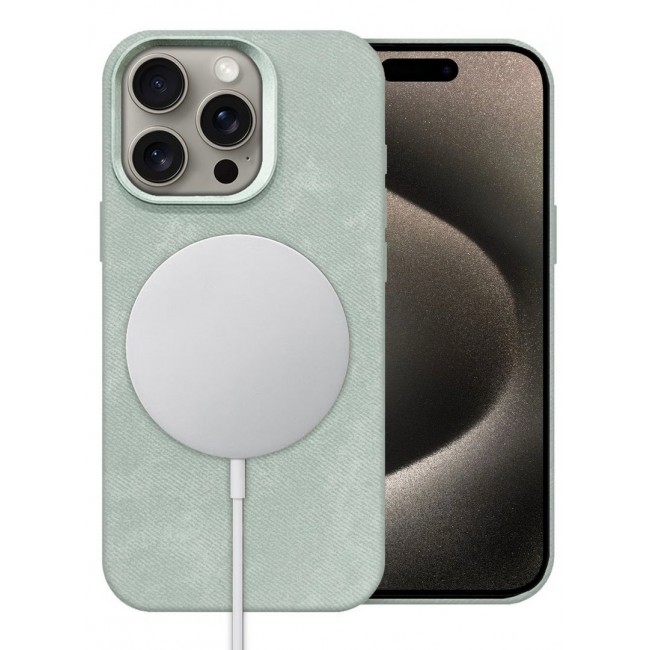 CATANES 2Packs iPhone 15 Pro Max Alcantara Case Cover Premium Quality Luxurious Soft Touch Protection with Metal Camera Frame with a 3D Screen Protector - Natural Titanium