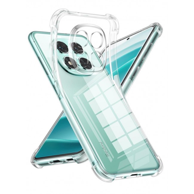 CATANES TPU Clear Phone Case for Xiaomi REDMI Note 15 Pro+ 5G (Note 15 Pro Plus 5G) and Poco M8 Pro 5G, with Reinforced Corners Bumper Slim Fit Shockproof Flexible TPU Back Cover, Transparent