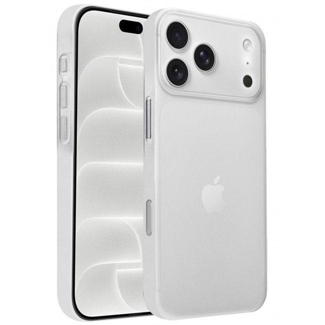 CATANES 2 Pack Air Skin Frosted Matte Case for iPhone 18 Pro Max with Camera Frame Protection - Stylish Ultra Slim Back Cover - Frosted Clear