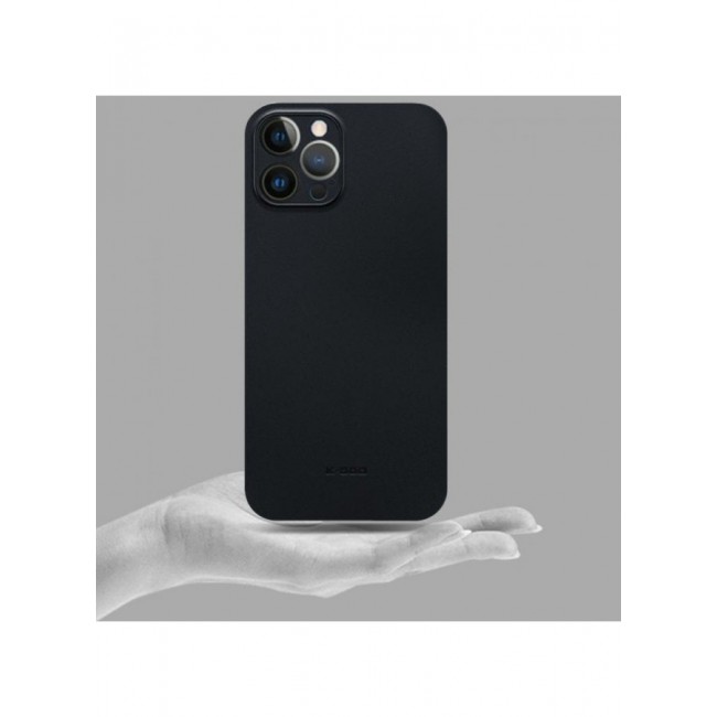 KZDOO Air Skin Case Ultra Slim Back Cover Skin for iphone 13 Pro Max Frosted Anti Slip Full Coverage Black