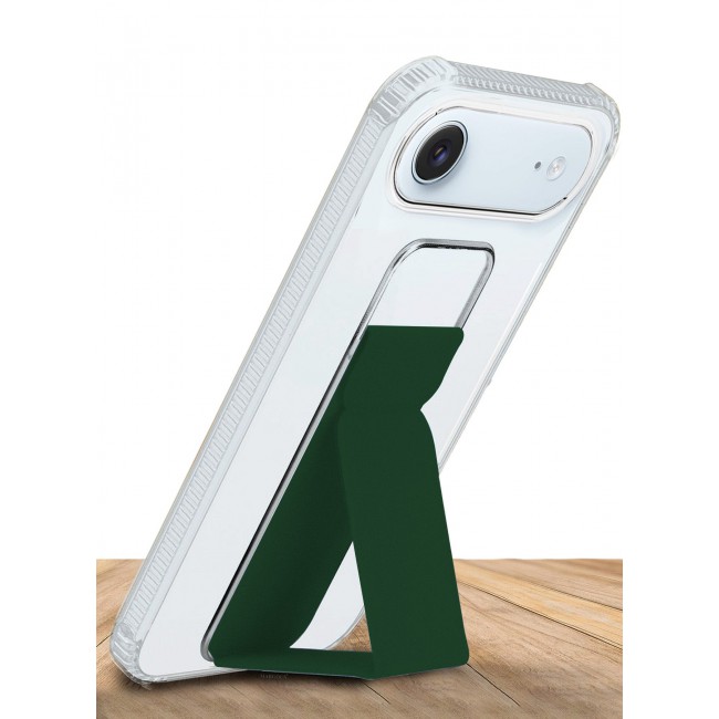 CATANES 2 Packs Finger Grip Clear Case Cover for iPhone 17 Air- Kickstand Car Magnetic Holder Multi-function Protective Two-in-one Case with Privacy Screen Protector - Dark Green