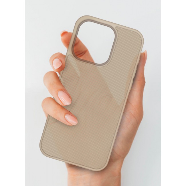 CATANES ( for iPhone 16 Pro Max ) Case Air Skin Line Design Back Cover Sturdy Durable Ultra-Thin Case Drop Protection Cover Clear - Desert Titanium