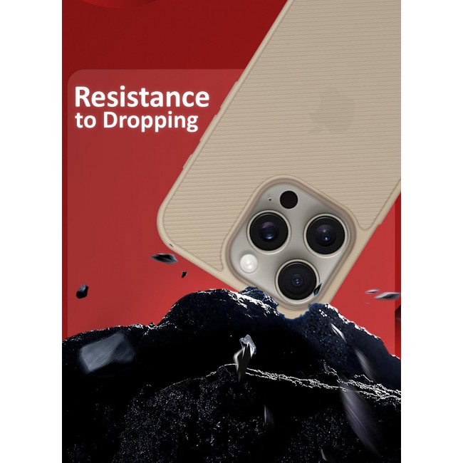 CATANES ( for iPhone 16 Pro Max ) Case Air Skin Line Design Back Cover Sturdy Durable Ultra-Thin Case Drop Protection Cover Clear - Desert Titanium