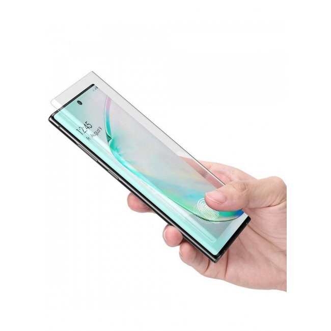 CATANES Samsung Galaxy Note 10 UV Screen Protector 6D Tempered Glass 9H Adhesive Nano Liquid UV Glue Full Coverage Clear