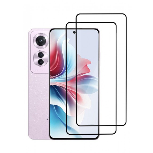 CATANES 2 Pack For Oppo Reno11 F Tempered Glass Screen Protector Anti-Scratch Case Friendly HD Clear Protective Film