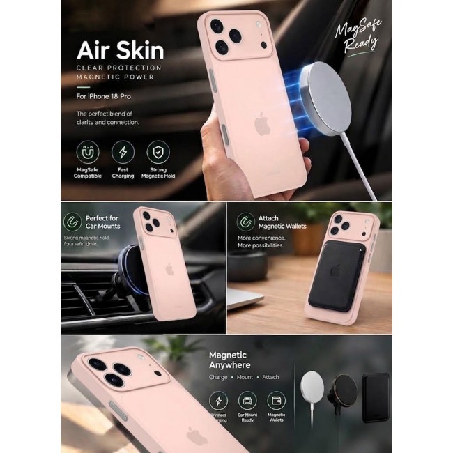 KZDOO Air Skin Case for iPhone 18 Pro - Ultra Slim 0.3mm Protective Cover