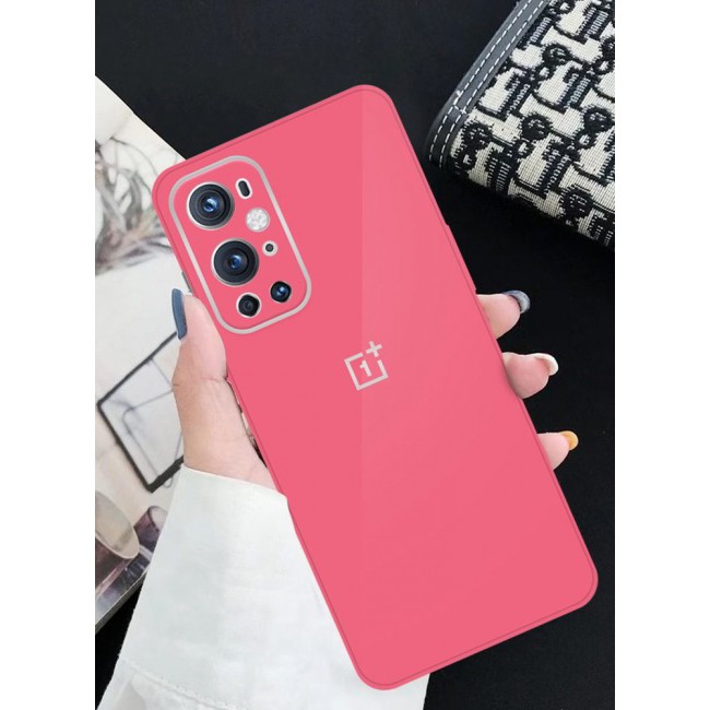 CATANES OnePlus 9 Pro Slim Shockproof Case Cover with Camera Lens Protection 6.7 inch Pink