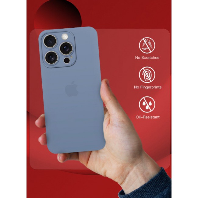 CATANES (for iPhone 15 Pro Max) Case Cover Air Skin Series Back Cover Sturdy Durable Thin Case Drop Protection Cover Transparent Blue