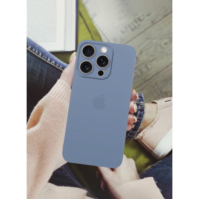 CATANES (for iPhone 15 Pro Max) Case Cover Air Skin Series Back Cover Sturdy Durable Thin Case Drop Protection Cover Transparent Blue