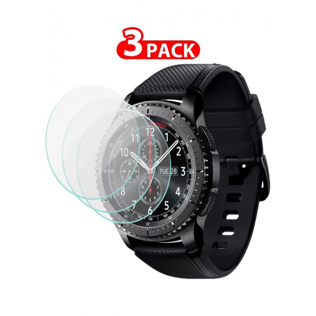 CATANES 3Packs Tempered Glass Screen Protector for Samsung Gear S3 Frontier – HD Clarity, 9H Hardness, Scratch-Resistant