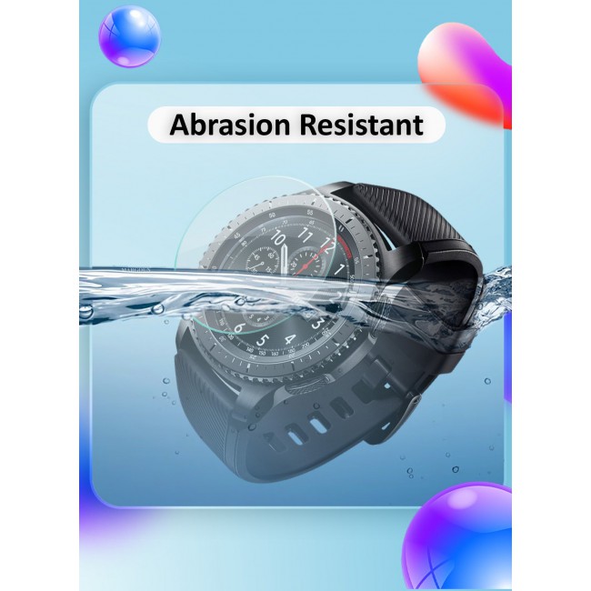 CATANES 3Packs Tempered Glass Screen Protector for Samsung Gear S3 Frontier – HD Clarity, 9H Hardness, Scratch-Resistant
