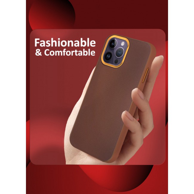 CATANES iPhone 14 Pro Max 2 Pack Vegan Leather Case, 1 Cover with 1 Screen Protector, Slim Fit, Raised Edges for Camera and Screen Protection
