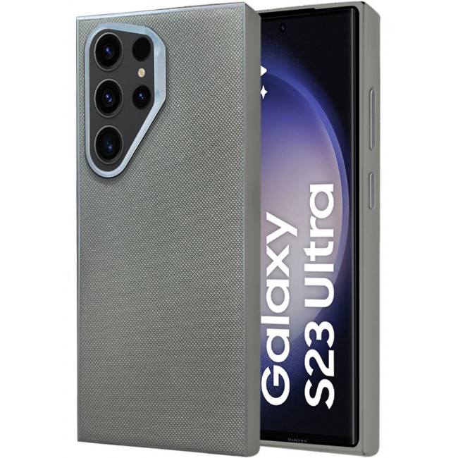 CATANES Samsung Galaxy S23 Ultra Vegan Leather Case Cover, Slim Fit, Raised Edges for Camera and Screen Protection