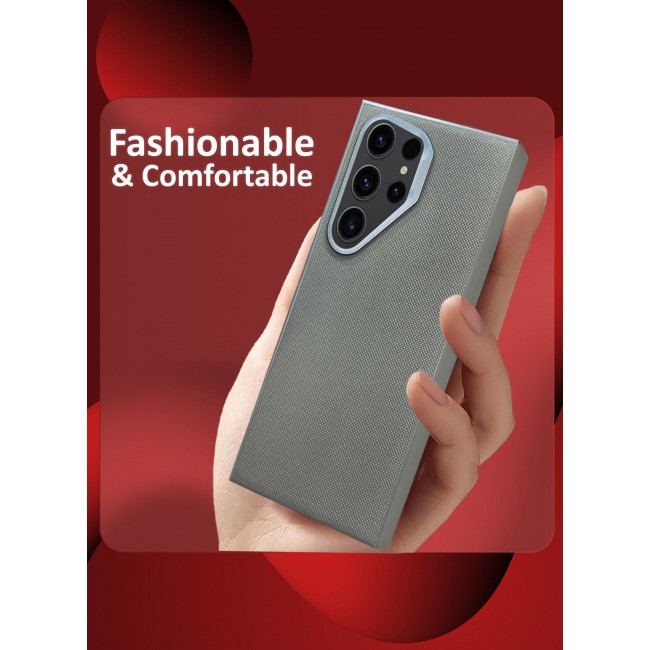 CATANES Samsung Galaxy S23 Ultra Vegan Leather Case Cover, Slim Fit, Raised Edges for Camera and Screen Protection