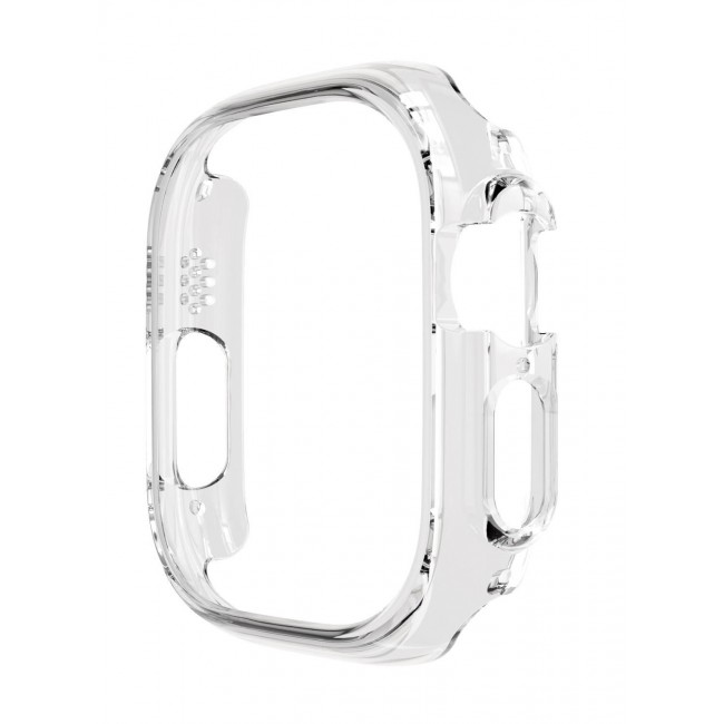 CATANES Apple Watch Ultra 49mm Case Protective Hard PC Cover Shockproof Hollow Bumper Frame Guard Compatible with iWatch Ultra 49mm Clear